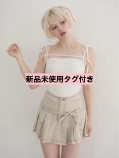 andmaryアンドマリー❤︎Shirring ribbon camisole 白 - メルカリ