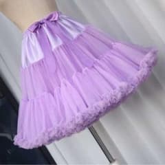 パープル チュール リボン付き パニエのサムネイル