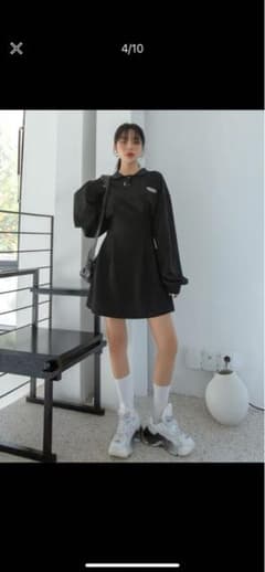 SHEIN DAZY ドロップショルダー ポロネック ドレスのサムネイル
