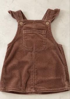 ZARA baby ジャンパースカート 12-18m コーデュロイ ブラウンのサムネイル
