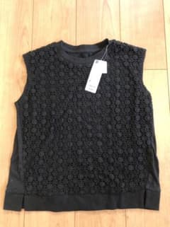 GU＊新品 黒レースカットソーのサムネイル