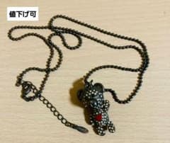 Vintage earth 베어 모티브 모조 다이아몬드 목걸이