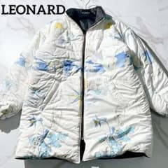 レア✨LEONARD レオナールスポーツ 中綿リバーシブルコート シロクマ柄