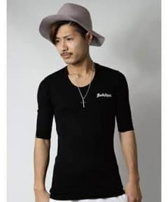 春先〜JACK ROSE（ジャックローズ ）5分袖Tシャツ BLACKのサムネイル