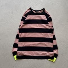 90s a.p.c. border l/s ボーダー ロンt ピンク 黒 - メルカリ