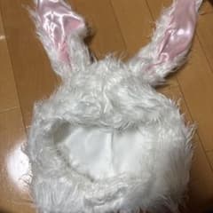 ウサギ　フェイクファー帽子のサムネイル