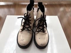 ZARA キッズ 花柄 レースアップ サイドジッパー ブーツ 19cm 31のサムネイル