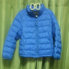 UNIQLOダウン✾120cm 青系のサムネイル