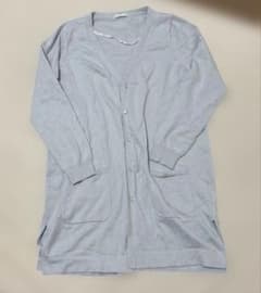 WILLSELECTION 長袖　ロングカーディガン ライトブルー M