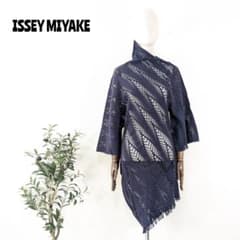 イッセイミヤケ エイポック フリンジ メッシュ 変形 ニット ワンピース