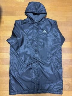 adidas ベンチコート ブラック 裏ボア フード付きのサムネイル