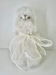 INJOI アルパカ ぬいぐるみ 約22cm ホワイト系 天然毛 - メルカリ