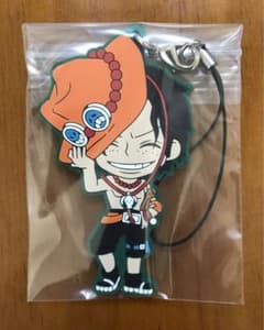 ONE PIECE 이치 반 쿠지 I상 러버 스트랩 포트 가스·D·에이스