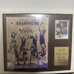 【金額交渉ok】NBA ロサンゼルス・レイカーズ 2002 優勝記念プラークのサムネイル
