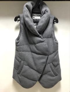 スライ　SLY ダウンベスト　グレー　アシンメトリー