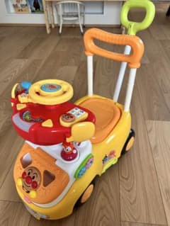 アンパンマン よくばりビジーカー　押し車 音楽機能付き　乗り物おもちゃのサムネイル