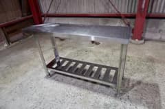 ステンレス 作業台 天板変形 1100×300mm すきま コンロ レンジ台 ステンレス 作業台 天板変形 1100×300mm すきま コンロ レンジ台
