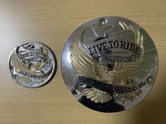 ハーレー純正イーグルダービーカバー&タイマーカバー（ポイントカバー）セット ハーレー純正イーグルダービーカバー&タイマーカバー（ポイントカバー