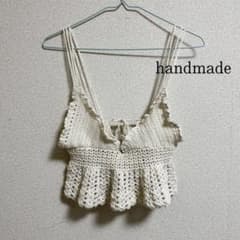ビスチェ　ハンドメイド かぎ編み　ニット　ベストのサムネイル