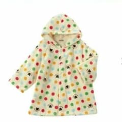 ミキハウス　バスローブ　子供　お風呂用品　０歳　１歳　２歳　3歳のサムネイル