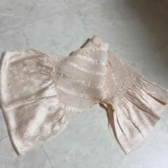 正絹・絞り 淡いピンクの帯揚げのサムネイル