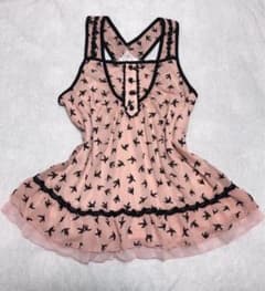 希少axes femmeフリルトップス　ビスチェ、リズリサ姫系　厚手キャミソール 希少axes femmeフリルトップスビスチェ、リズリサ姫系厚手キャミソール