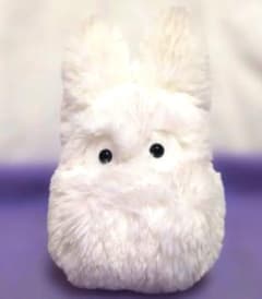 Small Totoro plush toy mascot, white, Ghibli, My Neighbor Totoro
