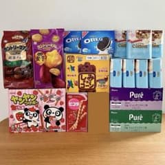 お菓子セット　しみチョココーン　コロン　オレオ　ヤンヤンつけボー　ピュレグミ