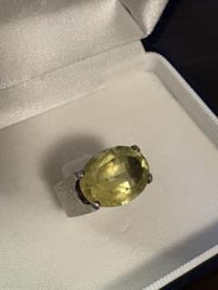 大幅値下げ GALLA SILVER 大粒イエローカラーストーン リングのサムネイル