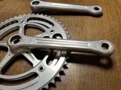 カンパニョーロレコードクランクpcd151古い、ギヤ53x46,長さ165mm カンパニョーロレコードクランクpcd151古い、ギヤ53x46,長さ165mm