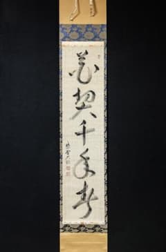 掛軸-1156 大徳寺総見院 山岸久祐 「花契千年春」 共箱 - メルカリ