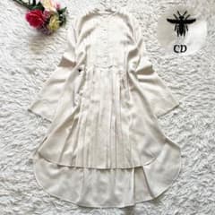 極美品■ 19SS クリスチャンディオール　シルク100　BEE　蜂　ワンピース 極美品□ 19SS クリスチャンディオール シルク100 BEE 蜂 ワンピース