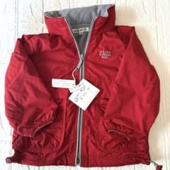 (タグ付き新品 )BeBe キッズ裏起毛フリース ジャケット 90cm レッドのサムネイル
