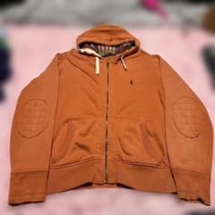 90s Ralph Lauren 裏地チェック ジップパーカー Y2K フェード - メルカリ