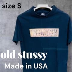 希少】USA製 old Stüssy 紺タグ シングルステッチ ネイビー S - メルカリ