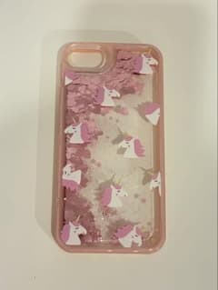 iPhone SE スマホケース　ピンク　ラメ入り