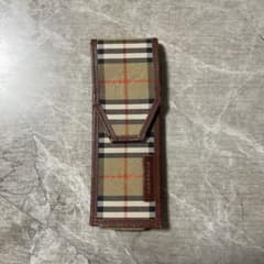 希少｜バーバリー ペンケース ノバチェック シャドーホース 茶 筆箱のサムネイル