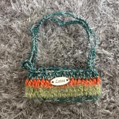 ハンドメイド カップホルダー 手編み ドリンクホルダーのサムネイル