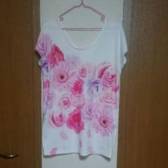 夢展望花柄Tシャツ大きいサイズのサムネイル