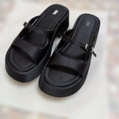 ZARA37 リボン プラットフォームサンダルのサムネイル