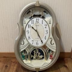 【美品】CITIZEN 電波時計 掛け時計 からくり 32㎝×50㎝ 稼働品✨のサムネイル