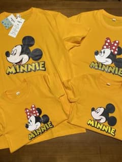 親子ディズニー　おそろTシャツ4セットのサムネイル
