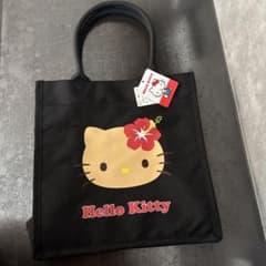 日焼けハローキティ トートバッグ ブラック サンリオ アベイル - メルカリ