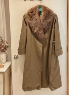 FUR JOLIESSE フォックスファー ラビットライニング ロングコート