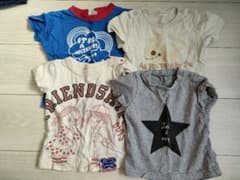 としみん様♥ご予約中♥ご購入ご遠慮くださいませ★Tシャツ　半袖　80のサムネイル