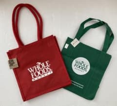 【2点セット】新品・未使用　WHOLE FOODS ホールフーズ　 エコバックのサムネイル