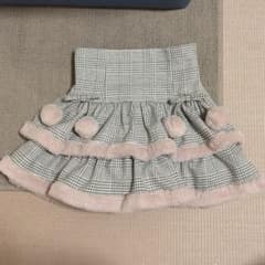 pium ファー付きティアードミニスカート グレー ピウム pium ファー付きティアードミニスカート グレーチェック 量産型 pium