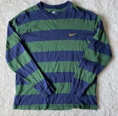 NIKE SB ヴィンテージ ボーダー ロンT 長袖 ロゴ - メルカリ