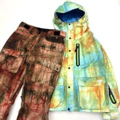 美品/メンズM /ゴアテックス】SP Design スノボーウェア 上下 総柄 