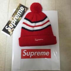 シュプリーム supreme ニット帽 ビーニー 確実正規品 美品のサムネイル